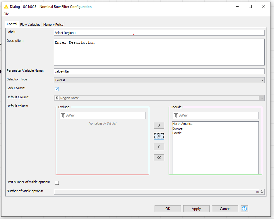 Configuration node 