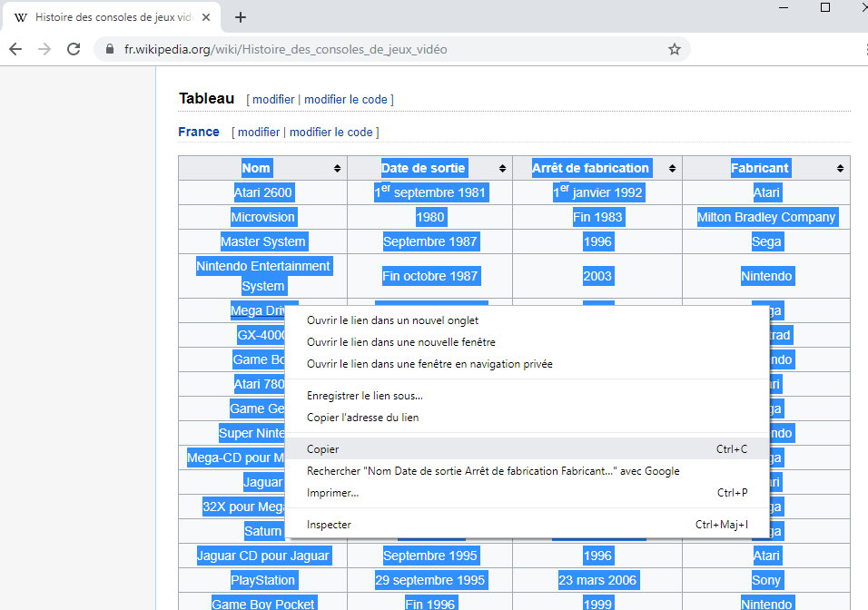 importertableweb