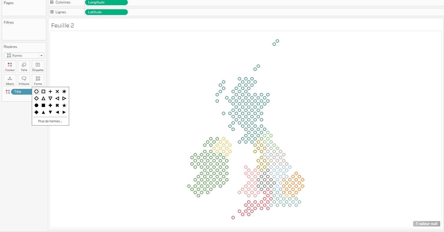 Hex map Tableau