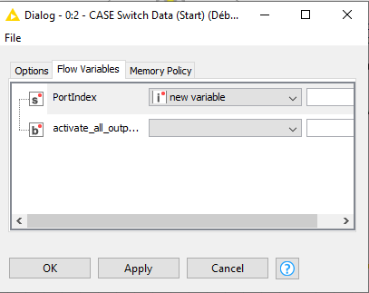 Case switch KNIME