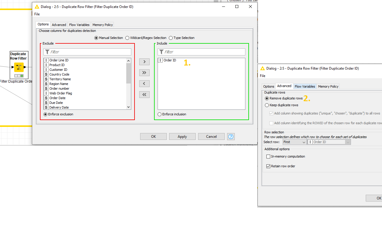 Node RowID KNIME