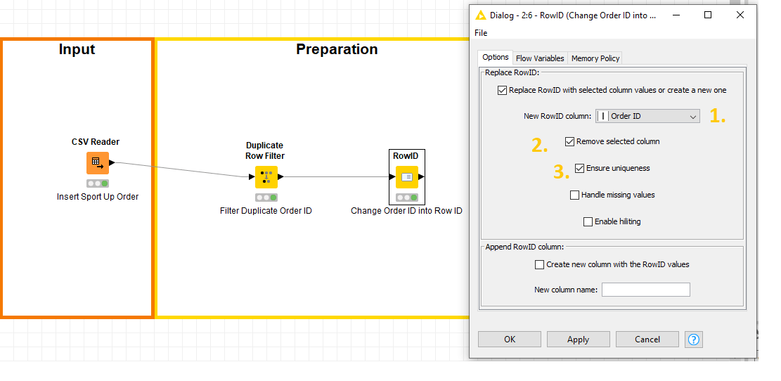 Row ID KNIME