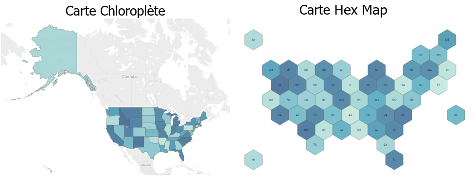 Exemple : Carte Chloroplète & Carte Hex Map