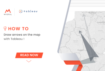 draw arrows Map Tableau